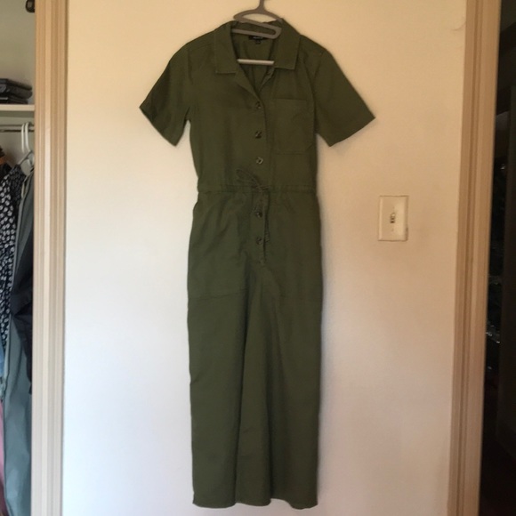 Madewell seventies, coverall, jumpsuit olive green sz 0 - Picture 5 of 10